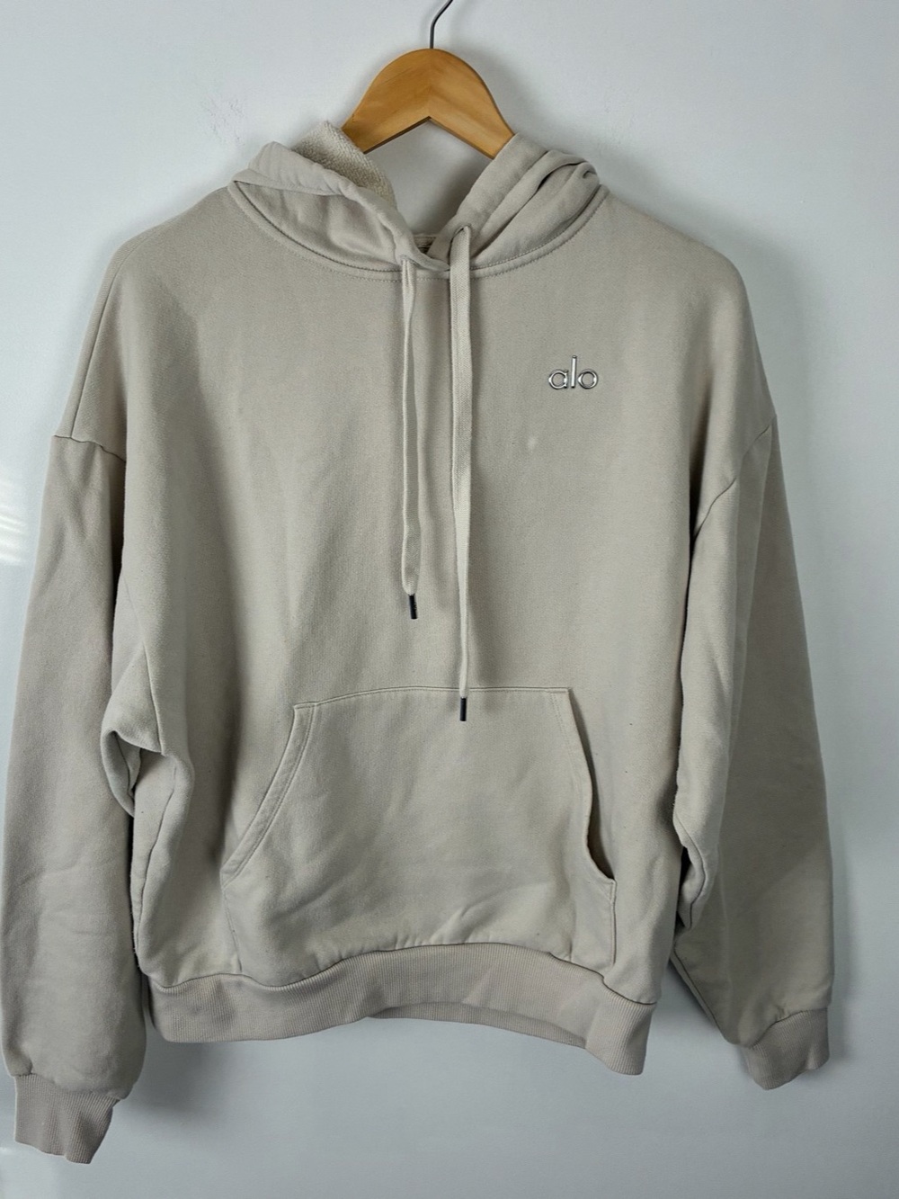 Alo Yoga Accolade Oversize Hoodie in Bone Quiet Luxury Minimalist Athleisure